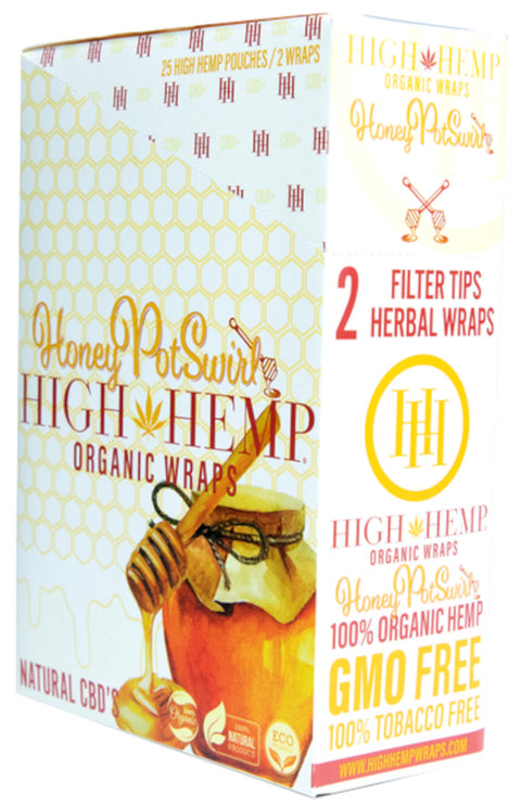 High Hemp - Honey Pot Swirl Flavored Organic Hemp Wraps