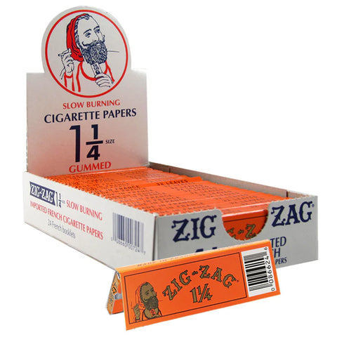 ZIG ZAG 1 1/4 GUMMED ROLL PAPERS