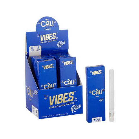 VIBES THE CALI 1 GRAM RICE 3 CALIS PER PACK - 8 PACKS PER BOX