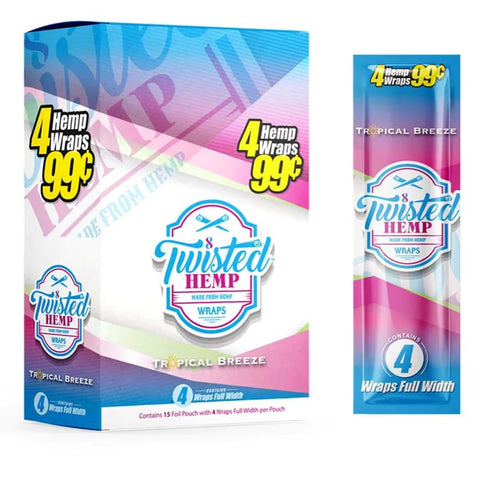 Twisted Hemp Wrap Tropical Breeze Flavor